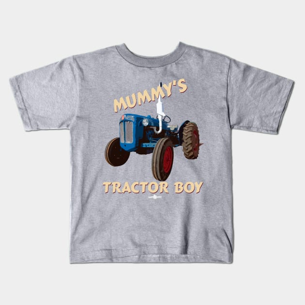 Mummy's tractor boy Kids T-Shirt by seadogprints